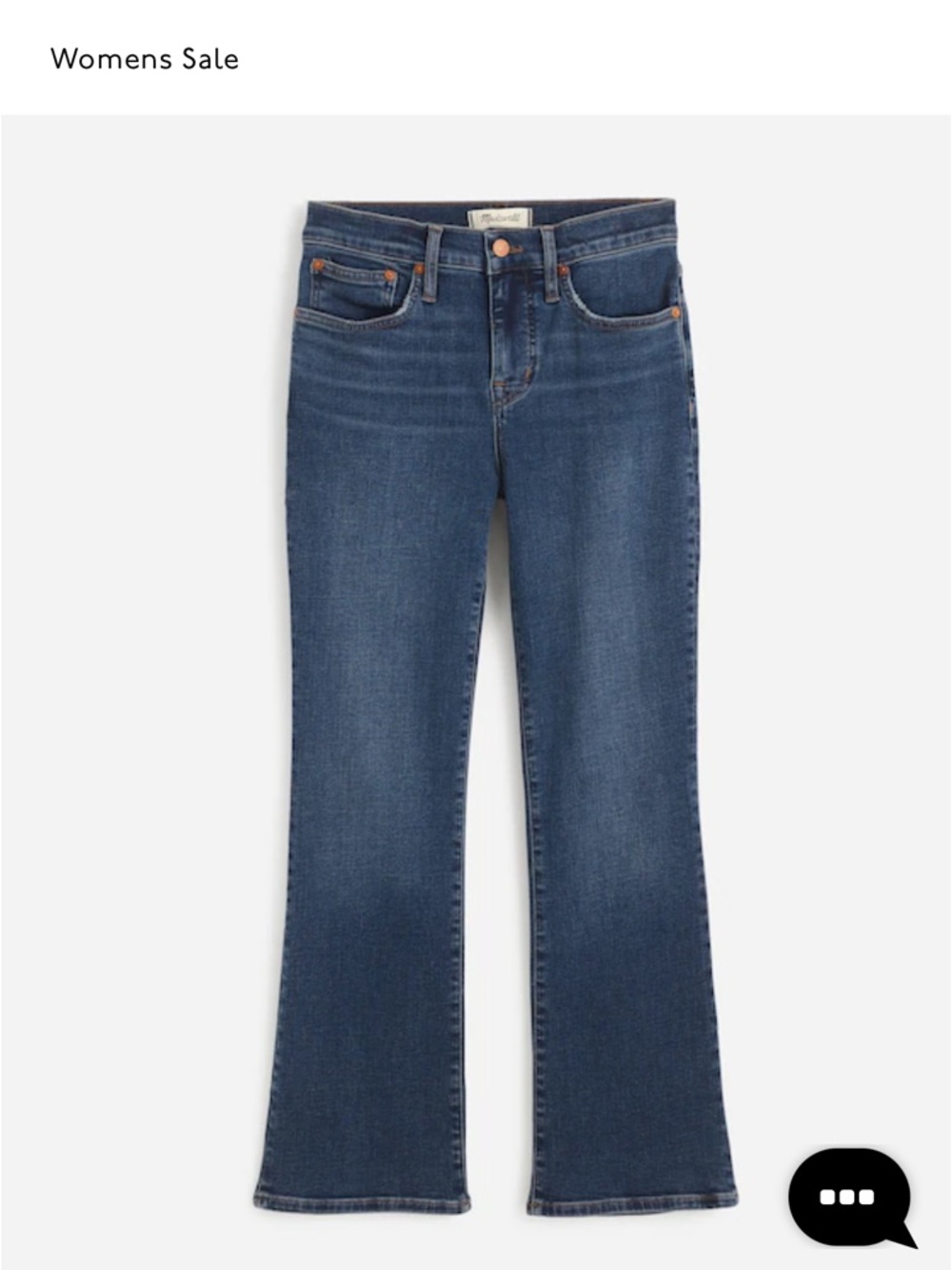 Madewell Petite Kick Out Crop Jeans Size 26